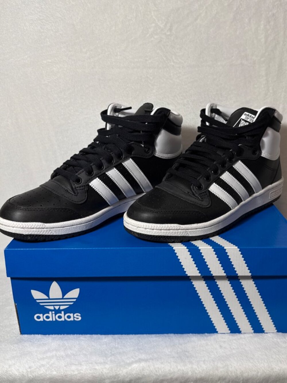 adidas Top Ten RB High Top Black White 8.5 Men's Sneakers FV6132 EUC w/box